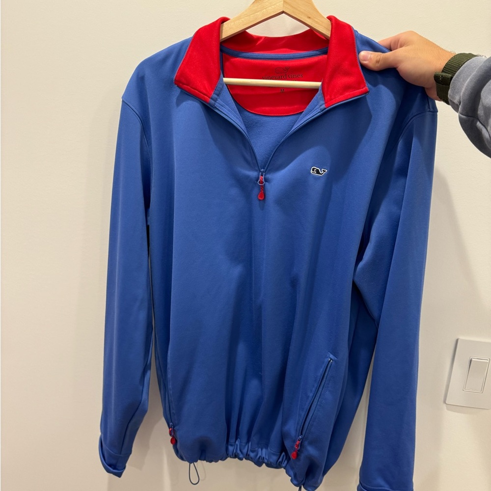 Vineyard Vines Sweatshirt Performance 1/4 Zip Pullover Blue size M
